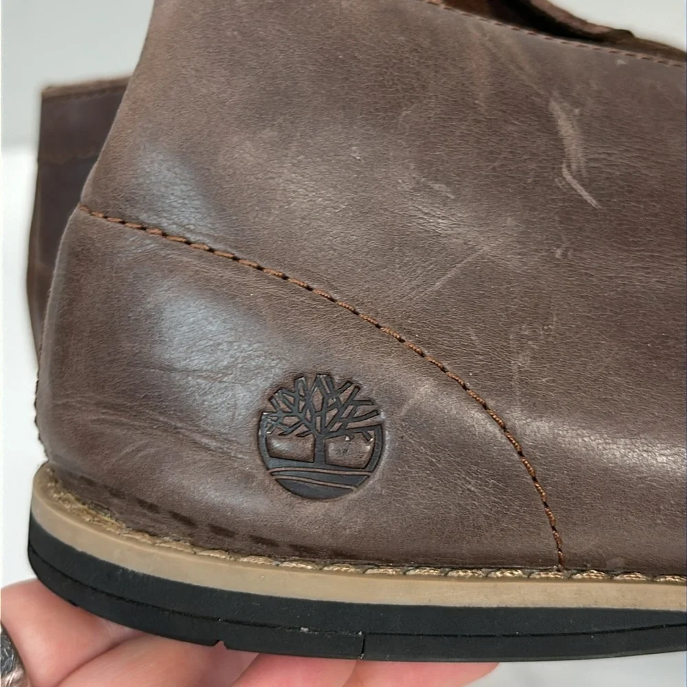 Timberland Revenia Brown Leather Chukka Boots Size 10
